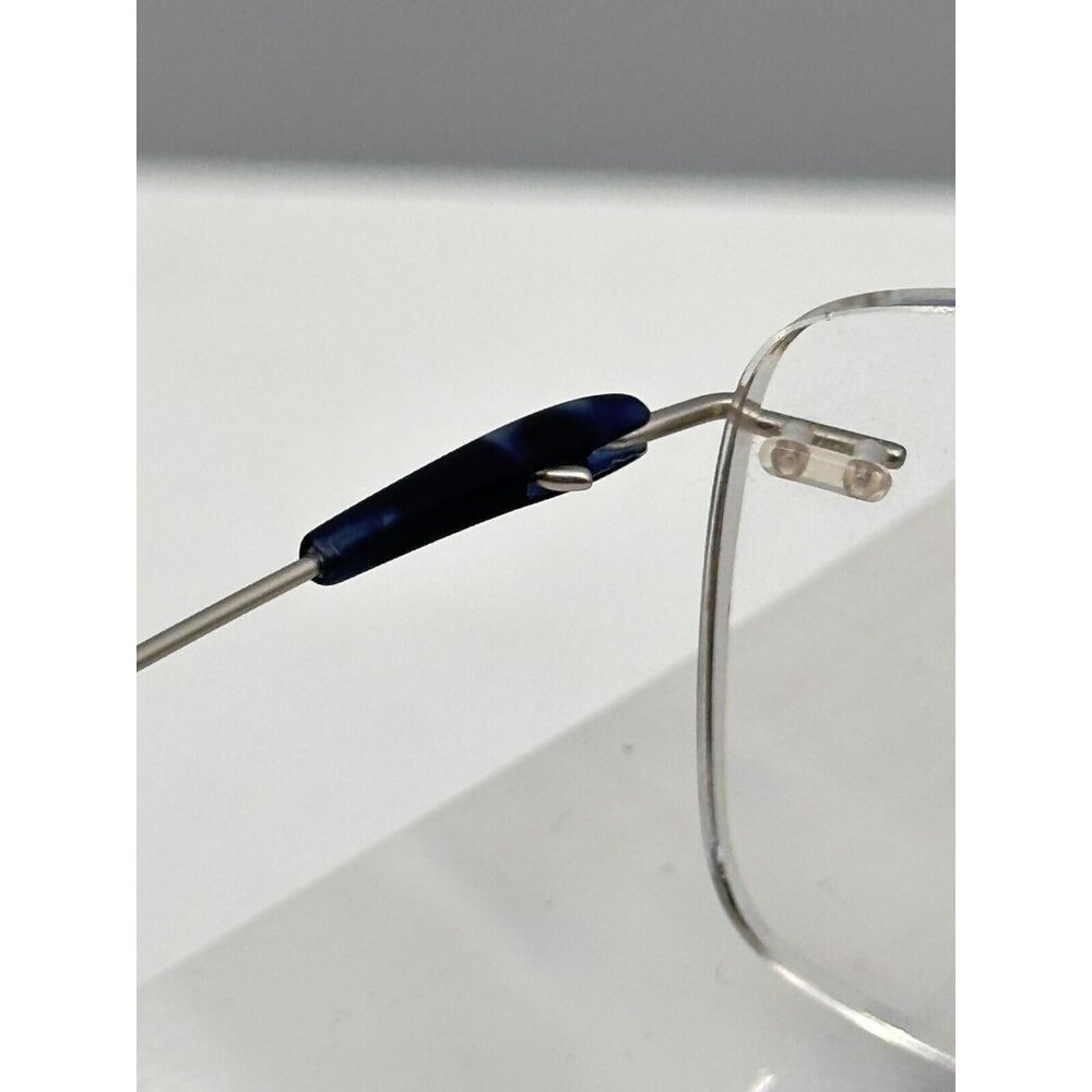 Silhouette Eyeglasses 5500 70 7000 blue black Silver Rimless 52[]17 135 (LE-1) - Picture 7 of 10